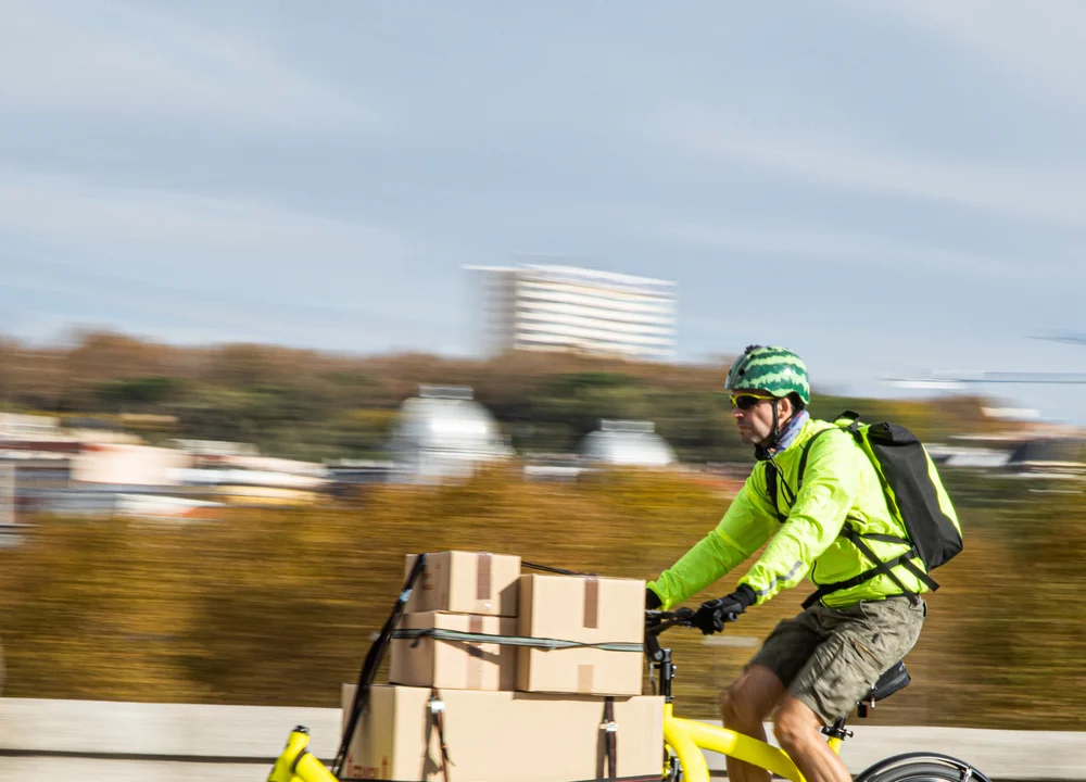 Cargo eBike riding scene for A120 Cargo and higher-load OEM programs