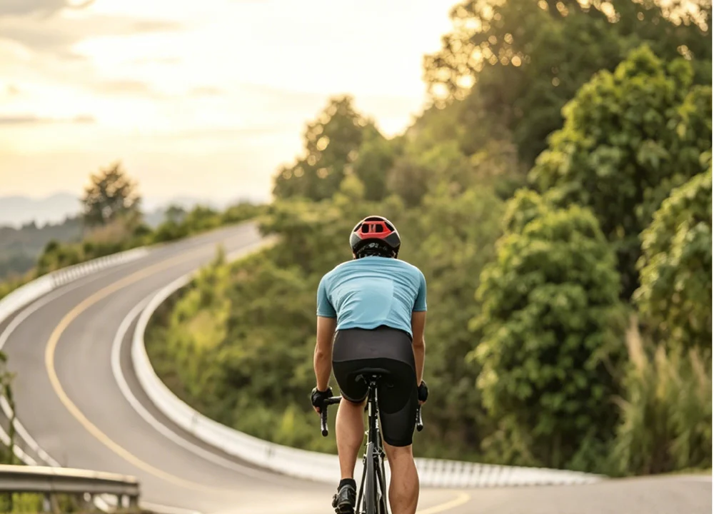 Road and gravel eBike riding scene for eRoad and eGravel OEM programs